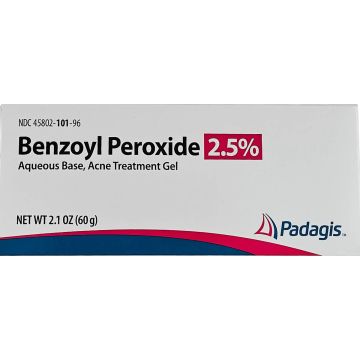 Benzoyl Peroxide 2.5% Acne Gel, 2.1 oz by Perrigo