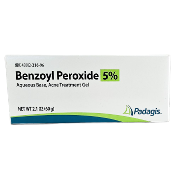 Benzoyl Peroxide 5% Acne Gel, 2.1 oz by Padagis