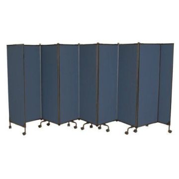 Best-Rite Great Divide 6' Wall System Deep Sea Blue Fabric Starter Set