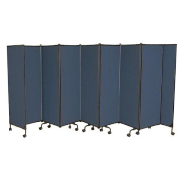 Best-Rite Great Divide 6' Wall System Deep Sea Blue Fabric Starter Set