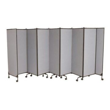 Best-Rite Great Divide 6' Wall System - Medium Gray Fabric Add-On Set