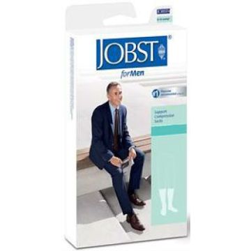 BSN Jobst Classic Supportwear Men's Knee-High Mild Compression Socks - Pair - Large, Black