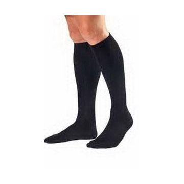 Men's Dress Knee High Compression Socks Large, Black, Closed Toe - Pair