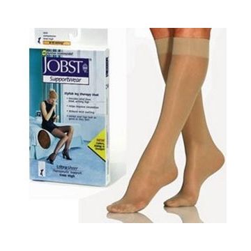 Women's Ultrasheer Supportwear Knee-High Mild Compression Stockings by BSN Jobst - X-Small