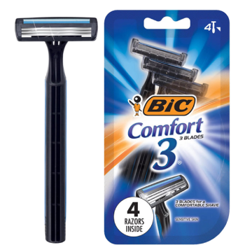 BIC Comfort 3 Disposable Men's Razors 4 Pack