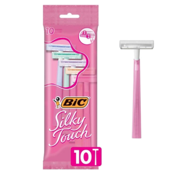 BiC Silky Touch Twin Blade Women's Disposable Razors 10 Pack