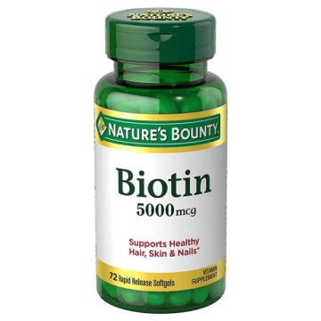 Biotin 5000 mcg Rapid Release Softgels by Nature's Bounty, 72 Count