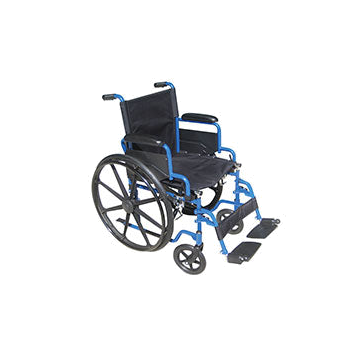Wheelchair with Flip Back Desk Arms - Each - 16 inch Seat, Elevating Leg Rests