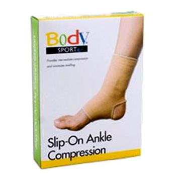 Body Sport Slip-On Ankle Compression Sleeve - Small, 7 inch - 8 inch