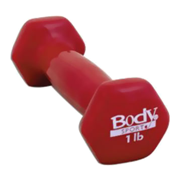 Body Sport Vinyl Dumbbell, 1 Lb
