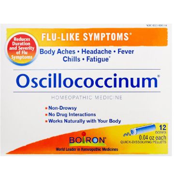 Boiron Oscillococcinum Homeophathic Medicine for Flu like Symptoms 12 Quick-Dissolving Pellets
