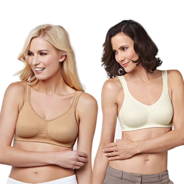 Mona Wire-Free Bra by Amoena - 32-42, AA, Cognac