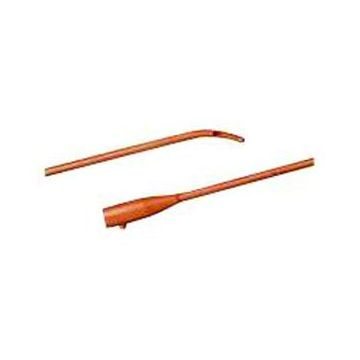 Coude Tip Tiemann Latex Urethral Catheter - Case of 12 - 16Fr 16 inch L