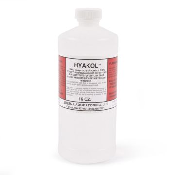 Isopropyl Rubbing Alcoho - 16 oz, 99% Alcohol