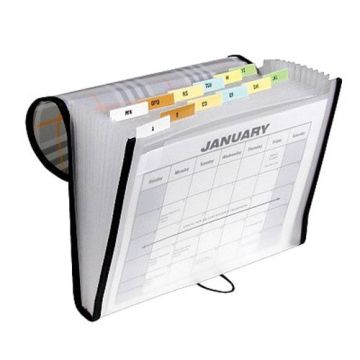 C-Line Plaid 13-Pocket Letter Size Expanding File - CLI-58312 - Clearance Sale