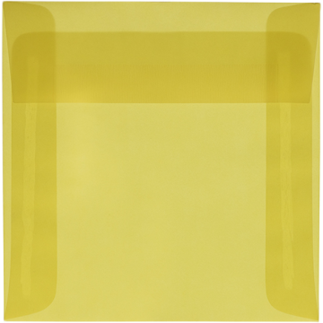 6 x 6 Square Envelopes - Primary Yellow Translucent 30lb