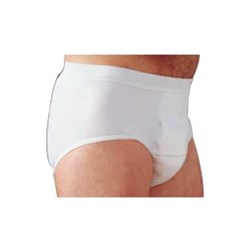HealthDri Men's Heavy Briefs Washable by Salk Company (Individual) - Small, 30 Inch to 32 Inch