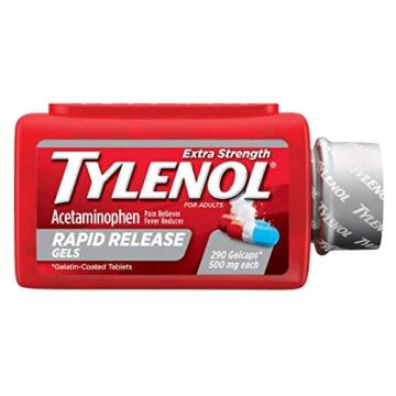 TYLENOL Pain Relief - Acetaminophen 500mg, 290 Rapid Release Gelcaps