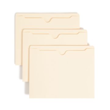 File Jackets, Flat-No Expansion, Straight-Cut Reinforced Tab - Manila / Legal / 100