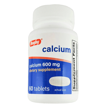 Calcium Carbonate 600 mg 60 Tablets each (1 or 3 Pack) by Rugby - 3 Pack
