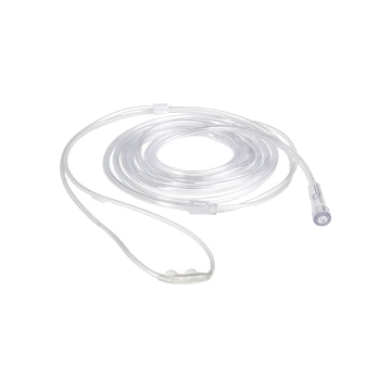 Adult Curved Soft Nasal Cannula with Crush-Resistant Tubing - Case - Case of 50 - 4 ft tubing.