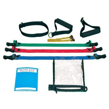 CanDo Adjustable Bands 5-Band Kit Exercise System by Fabrication Enterprises