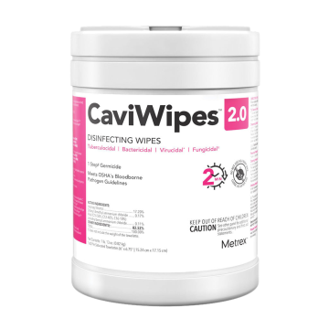 CaviWipes 2.0 Surface Disinfectant Wipes, Premoistened 160 Count