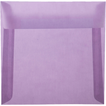 6 1/2 x 6 1/2 Square Envelopes -Purple Translucent 30lb