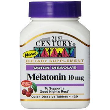 21ST CENTURY Sleep Treatment - Melatonin 10mg, 120 Quick Dissolve Tablets (Pack of 3)