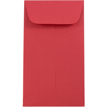 #5 1/2 Coin Envelopes (3 1/8 x 5 1/2) - Red 24lb