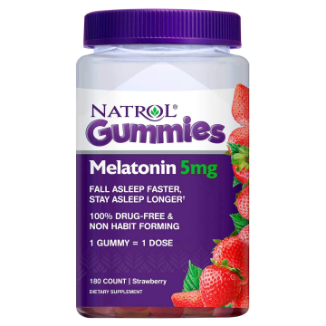 NATROL Sleep Treatment - Melatonin 5mg, 180 Gummies