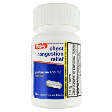 Chest Congestion Relief 60 Tablets by Rugby