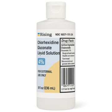 Chlorhexidine Gluconate 4% Antiseptic, Antimicrobial Hand Wash Liquid Solution 236 mL