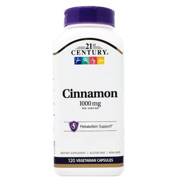 Cinnamon 1000 mg 120 Capsules by 21st Century