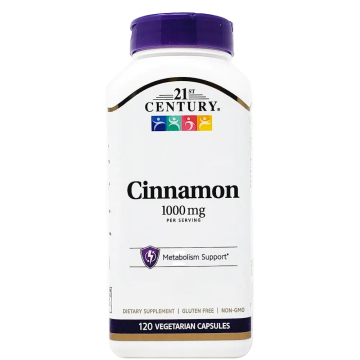 Cinnamon 1000 mg 120 Capsules by 21st Century