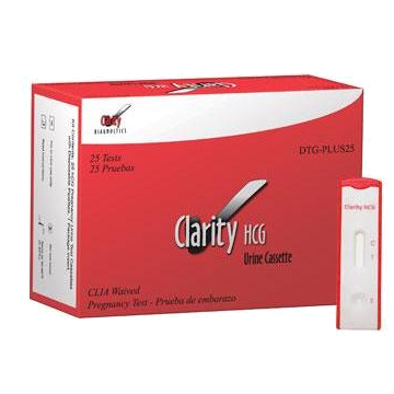Clarity HCG Urine Cassette Pregnancy Test