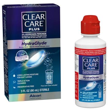 Clear Care Plus Contact Lens Cleaning and Disinfecting Solution with HydraGlyde Moisture Matrix