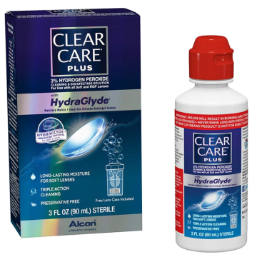 Clear Care Plus Contact Lens Cleaning and Disinfecting Solution with HydraGlyde Moisture Matrix