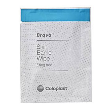 Brava Skin Barrier Wipes, Sting-Free Silicone-Based by Coloplast