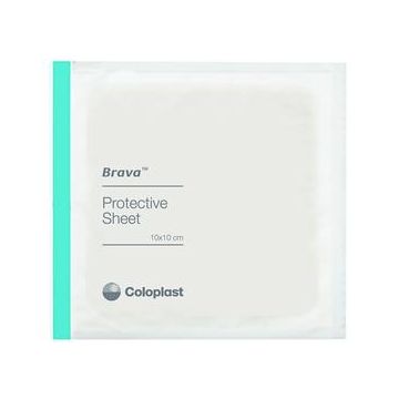 Brava Skin Barrier Protective Sheet by Coloplast - Box of 10, 4 inch x 4 inch