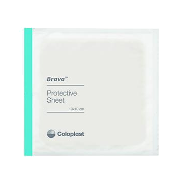 Brava Skin Barrier Protective Sheet by Coloplast - Box of 10, 4 inch x 4 inch