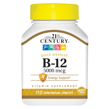 21ST CENTURY Supplements & Health - Vitamin B12 5000mcg, 110 Tablets