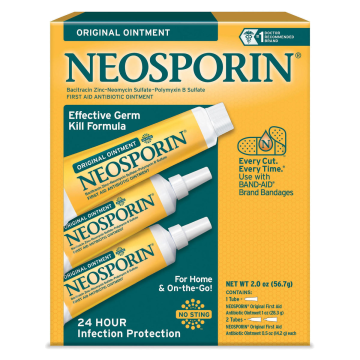 NEOSPORIN Pain Relief - Bacitracin Zinc - Neomycin Sulfate - Polymyxin B Sulfate, 1 x 1oz & 2 x .5oz