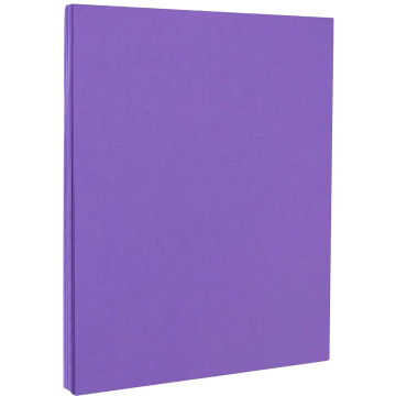 8 1/2 x 11 Cardstock - Violet Purple 65lb
