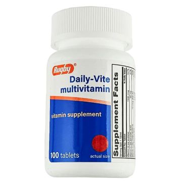 Multivitamin (Daily-Vite) 100 Tablets by Rugby - 1 Pack