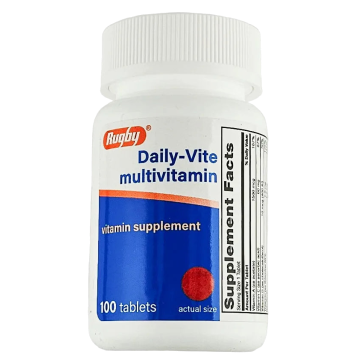 Multivitamin (Daily-Vite) 100 Tablets by Rugby - 1 Pack