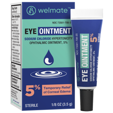 WELMATE Eye Care - 5% Sodium Chloride Ointment, 1/8 oz (Generic Muro 128)