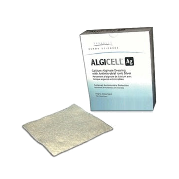 Silver Alginate Dressing Algicell® Ag Non-adhesive without Border 2 X 2 Inch Square Sterile - 2 inch x 2 inch / Each