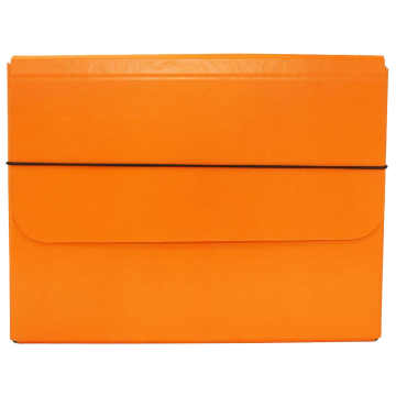 10 x 13 1/4 x 1 1/4 Thick Elastic Portfolios - Orange