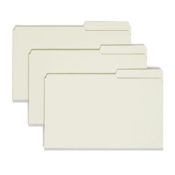 SafeSHIELD Pressboard Fastener File Folders, 2 inch Expansion, 2/5-Cut Right Tab